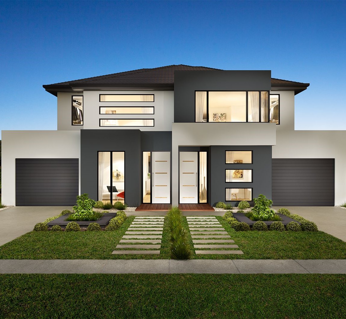 Modern Duplex Exterior